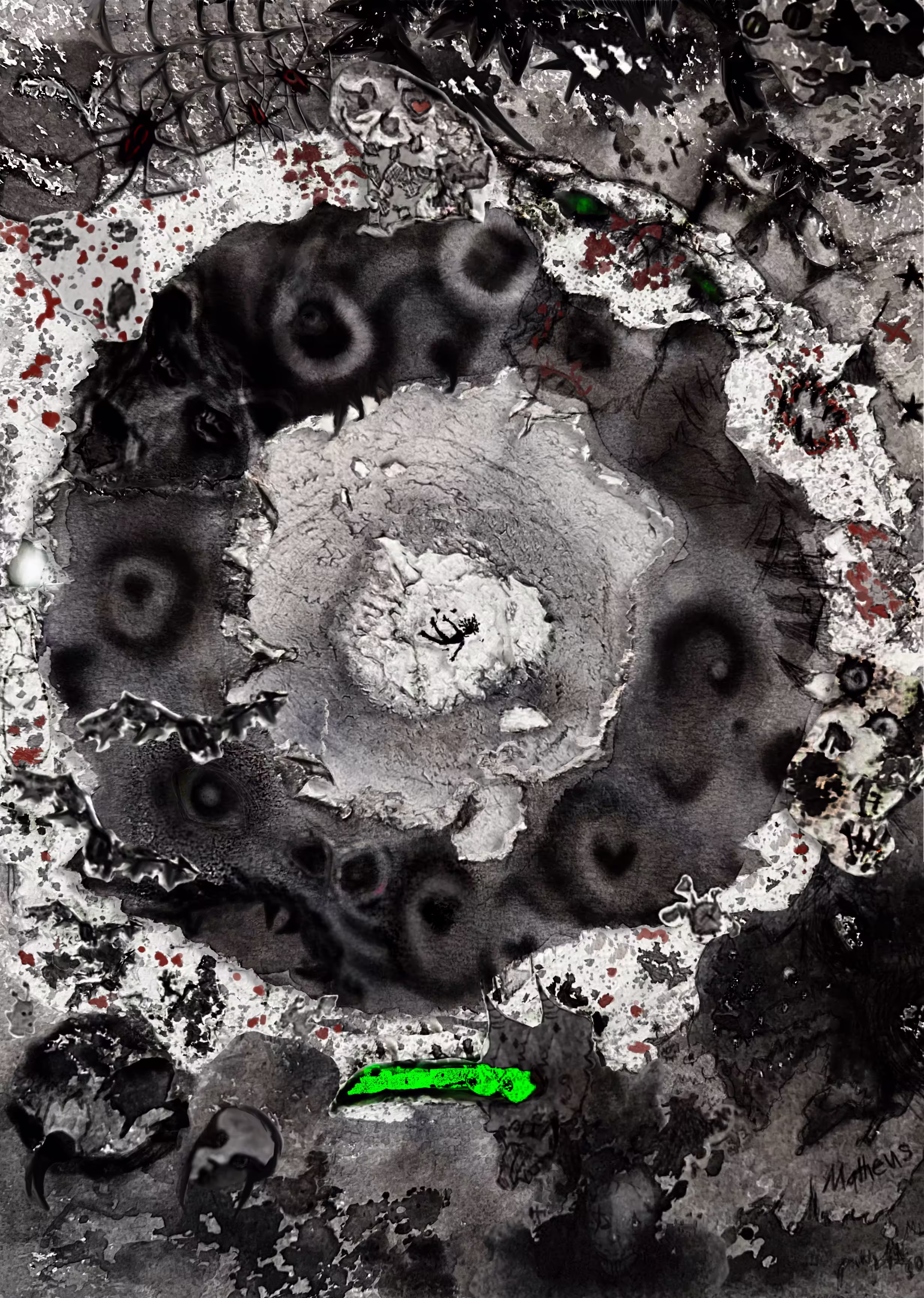 Arctic Circle, painting by mjc