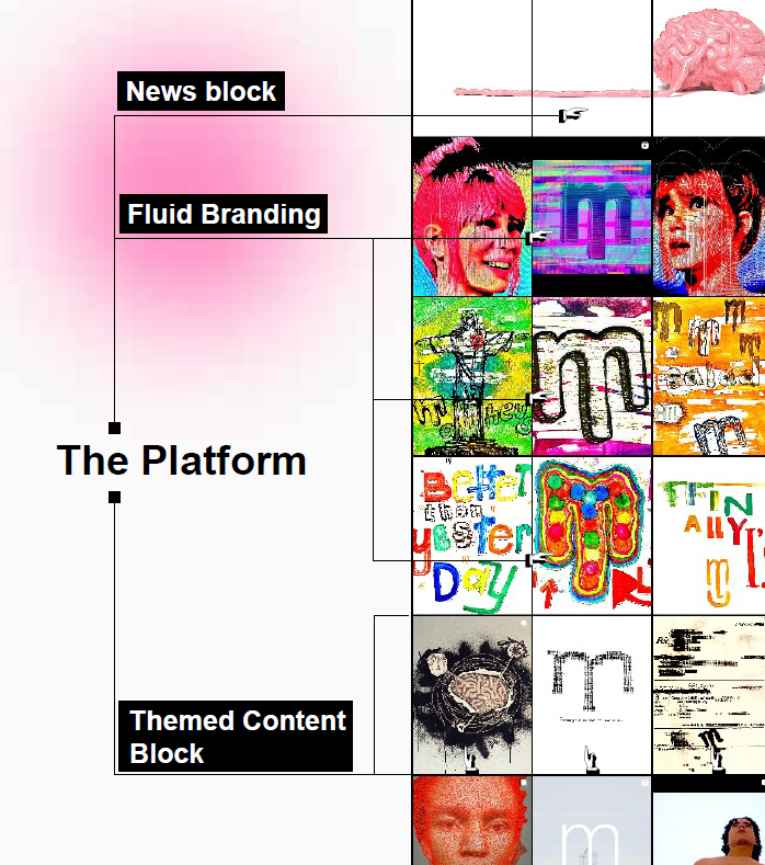 Layout of the content management system